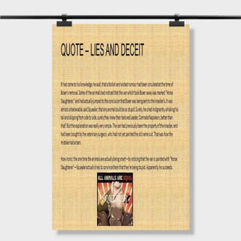 Pastele Best Quotes From Animal Farm About Boxer Custom Personalized Silk Poster Print Wall Decor 20 x 13 Inch 24 x 36 Inch Wall Hanging Art Home Decoration