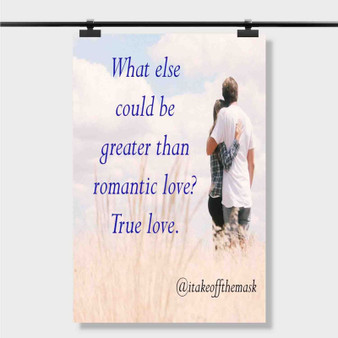 Pastele Best Romantic True Love Quotes Custom Personalized Silk Poster Print Wall Decor 20 x 13 Inch 24 x 36 Inch Wall Hanging Art Home Decoration