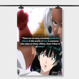 Pastele Best Anime Quotes One Punch Man Custom Personalized Silk Poster Print Wall Decor 20 x 13 Inch 24 x 36 Inch Wall Hanging Art Home Decoration
