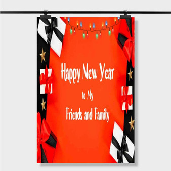 Pastele Best Happy New Year 2019 Family And Friends Quotes Custom Personalized Silk Poster Print Wall Decor 20 x 13 Inch 24 x 36 Inch Wall Hanging Art Home Decoration