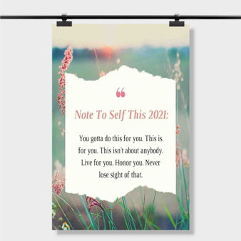 Pastele Best Note To Self Quotes Motivation Custom Personalized Silk Poster Print Wall Decor 20 x 13 Inch 24 x 36 Inch Wall Hanging Art Home Decoration