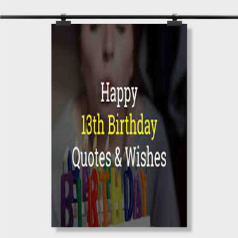 Pastele Best Emotional Happy 13 Th Birthday Daughter Quotes Custom Personalized Silk Poster Print Wall Decor 20 x 13 Inch 24 x 36 Inch Wall Hanging Art Home Decoration