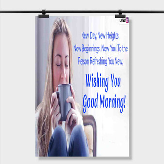 Pastele Best Have A Happy Day Quotes Custom Personalized Silk Poster Print Wall Decor 20 x 13 Inch 24 x 36 Inch Wall Hanging Art Home Decoration