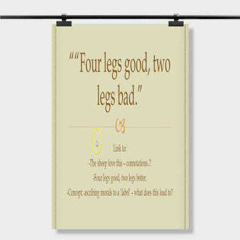 Pastele Best Animal Farm Quotes About Control Custom Personalized Silk Poster Print Wall Decor 20 x 13 Inch 24 x 36 Inch Wall Hanging Art Home Decoration