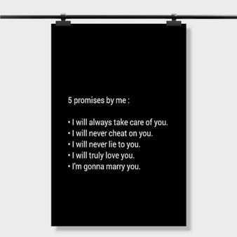 Pastele Best He Never Loved Me Quotes Custom Personalized Silk Poster Print Wall Decor 20 x 13 Inch 24 x 36 Inch Wall Hanging Art Home Decoration