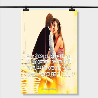 Pastele Best Heart Touching Beautiful Love Quotes Custom Personalized Silk Poster Print Wall Decor 20 x 13 Inch 24 x 36 Inch Wall Hanging Art Home Decoration