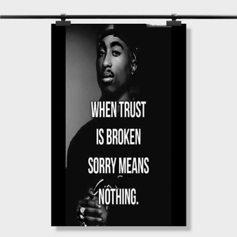 Pastele Best Tupac Quotes Thug Life Custom Personalized Silk Poster Print Wall Decor 20 x 13 Inch 24 x 36 Inch Wall Hanging Art Home Decoration