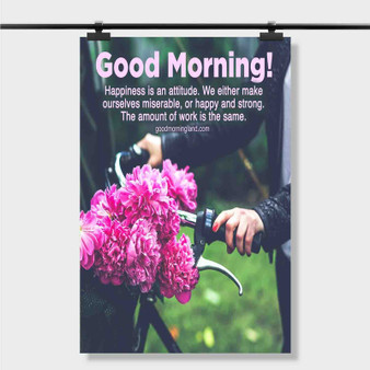 Pastele Best Good Morning Images With Quotes On Happiness Custom Personalized Silk Poster Print Wall Decor 20 x 13 Inch 24 x 36 Inch Wall Hanging Art Home Decoration