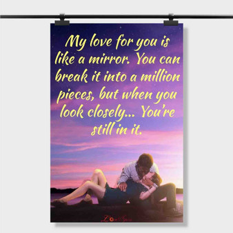 Pastele Best Heart Touching Romantic Love Quotes Custom Personalized Silk Poster Print Wall Decor 20 x 13 Inch 24 x 36 Inch Wall Hanging Art Home Decoration