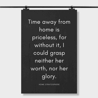 Pastele Best Quotes About Working Away From Home Custom Personalized Silk Poster Print Wall Decor 20 x 13 Inch 24 x 36 Inch Wall Hanging Art Home Decoration