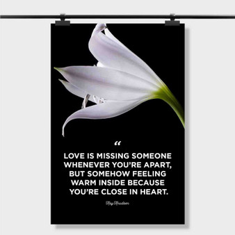 Pastele Best Missing When You Love Someone Quotes Custom Personalized Silk Poster Print Wall Decor 20 x 13 Inch 24 x 36 Inch Wall Hanging Art Home Decoration