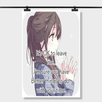Pastele Best Anime Quote Im A Man Leave It To Me Custom Personalized Silk Poster Print Wall Decor 20 x 13 Inch 24 x 36 Inch Wall Hanging Art Home Decoration