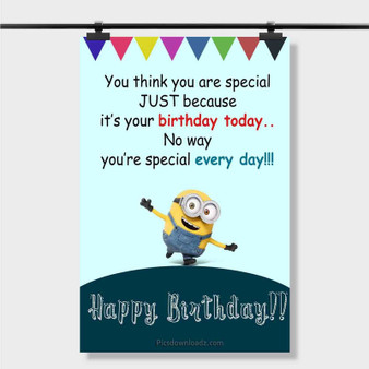 Pastele Best Best Funny Birthday Quotes For Best Friend Custom Personalized Silk Poster Print Wall Decor 20 x 13 Inch 24 x 36 Inch Wall Hanging Art Home Decoration