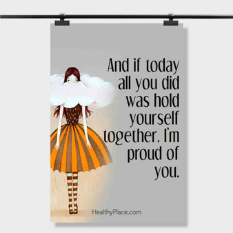 Pastele Best Depression Quotes For Women Custom Personalized Silk Poster Print Wall Decor 20 x 13 Inch 24 x 36 Inch Wall Hanging Art Home Decoration