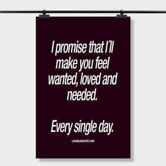 Pastele Best Make Her Feel Wanted Quotes Custom Personalized Silk Poster Print Wall Decor 20 x 13 Inch 24 x 36 Inch Wall Hanging Art Home Decoration