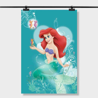 Pastele Best Ariel The Little Mermaid Disney Custom Personalized Silk Poster Print Wall Decor 20 x 13 Inch 24 x 36 Inch Wall Hanging Art Home Decoration