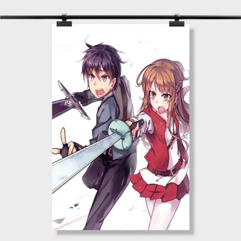 Pastele Best Kirito and Asuna Sword Art Online Custom Personalized Silk Poster Print Wall Decor 20 x 13 Inch 24 x 36 Inch Wall Hanging Art Home Decoration