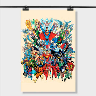 Pastele Best MArvel and DC Comics Superheroes Logo Custom Personalized Silk Poster Print Wall Decor 20 x 13 Inch 24 x 36 Inch Wall Hanging Art Home Decoration