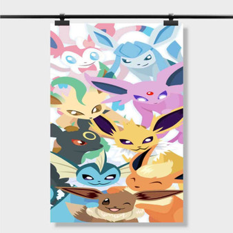 Pastele Best Pokemon Grass Starters Custom Personalized Silk Poster Print Wall Decor 20 x 13 Inch 24 x 36 Inch Wall Hanging Art Home Decoration