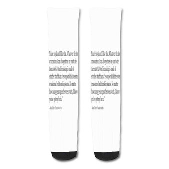 Pastele Quotes About Being There For A Friend Custom Personalized Sublimation Printed Socks Polyester Acrylic Nylon Spandex