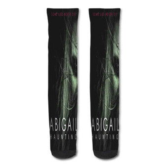 Pastele Aigail Haunting Custom Personalized Sublimation Printed Socks Polyester Acrylic Nylon Spandex