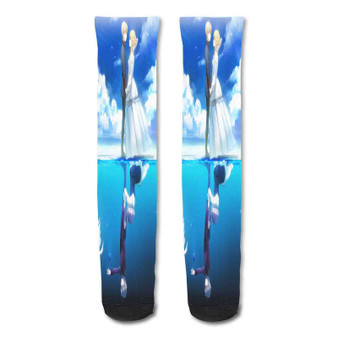 Pastele Aldnoah Zero Custom Personalized Sublimation Printed Socks Polyester Acrylic Nylon Spandex