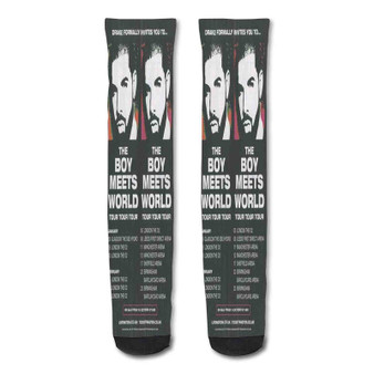 Pastele Drake The Boy Meets World Tour 2017 Custom Personalized Sublimation Printed Socks Polyester Acrylic Nylon Spandex