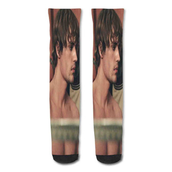 Pastele Justin Bieber Custom Personalized Sublimation Printed Socks Polyester Acrylic Nylon Spandex