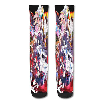 Pastele Kill La Kill Custom Personalized Sublimation Printed Socks Polyester Acrylic Nylon Spandex
