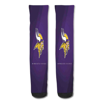Pastele Minnesotta Vikings Purple Regin Sport Custom Personalized Sublimation Printed Socks Polyester Acrylic Nylon Spandex