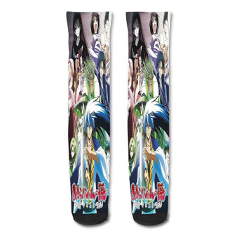 Pastele Nura Rise Of The Yokai Clan Demon Capital Custom Personalized Sublimation Printed Socks Polyester Acrylic Nylon Spandex