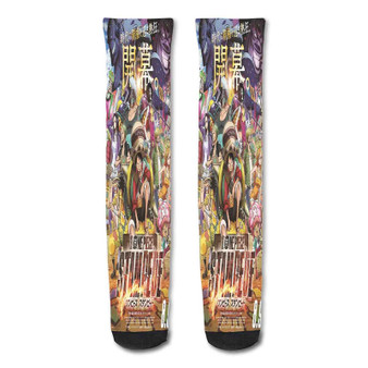 Pastele One Piece All Charaters Anime Custom Personalized Sublimation Printed Socks Polyester Acrylic Nylon Spandex