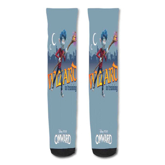 Pastele Onward Disney Custom Personalized Sublimation Printed Socks Polyester Acrylic Nylon Spandex