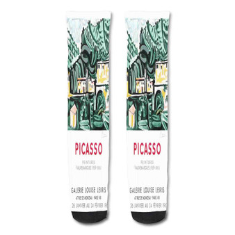Pastele Pablo Francisco Custom Personalized Sublimation Printed Socks Polyester Acrylic Nylon Spandex