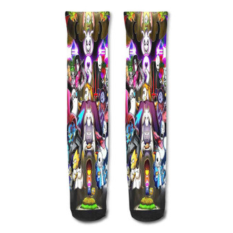 Pastele Undertale Custom Personalized Sublimation Printed Socks Polyester Acrylic Nylon Spandex