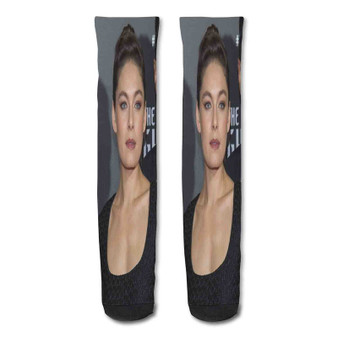 Pastele Alexa Davalos Movies And Tv Shows Custom Personalized Sublimation Printed Socks Polyester Acrylic Nylon Spandex
