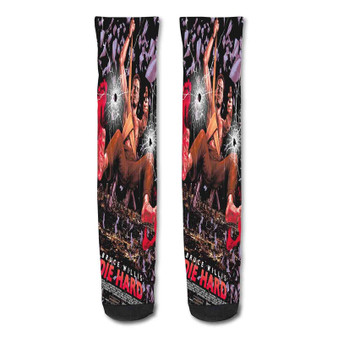 Pastele Colonial Park Movie Theater Custom Personalized Sublimation Printed Socks Polyester Acrylic Nylon Spandex
