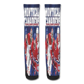 Pastele Montreal Canadiens Nhl Custom Personalized Sublimation Printed Socks Polyester Acrylic Nylon Spandex