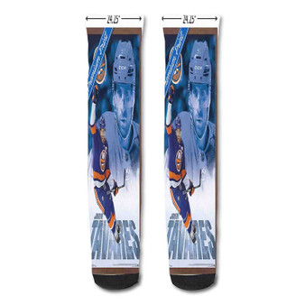 Pastele New York Islanders Nhl Custom Personalized Sublimation Printed Socks Polyester Acrylic Nylon Spandex