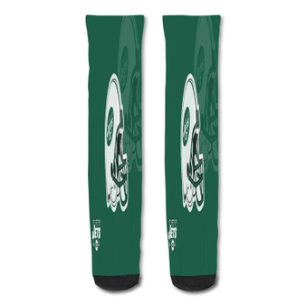 Pastele New York Jets Nfl Custom Personalized Sublimation Printed Socks Polyester Acrylic Nylon Spandex