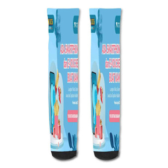 Pastele 2 Chainz Smartphone Custom Personalized Sublimation Printed Socks Polyester Acrylic Nylon Spandex