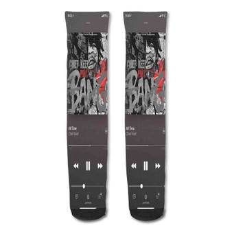 Pastele Minute Chief Keef Custom Personalized Sublimation Printed Socks Polyester Acrylic Nylon Spandex