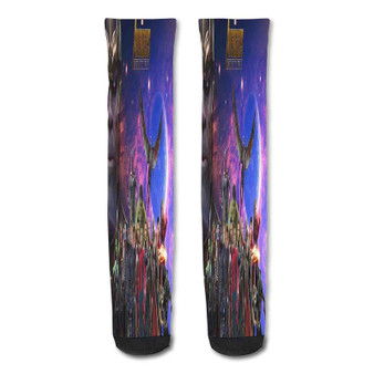 Pastele Scarlet Witch The Avengers Infinity War Custom Personalized Sublimation Printed Socks Polyester Acrylic Nylon Spandex