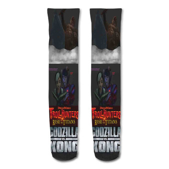 Pastele Trollhunters Custom Personalized Sublimation Printed Socks Polyester Acrylic Nylon Spandex