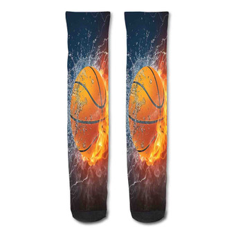 Pastele Basketball Wallpaper Nike Custom Personalized Sublimation Printed Socks Polyester Acrylic Nylon Spandex