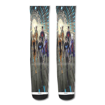 Pastele Dc Comics Young Justice Custom Personalized Sublimation Printed Socks Polyester Acrylic Nylon Spandex