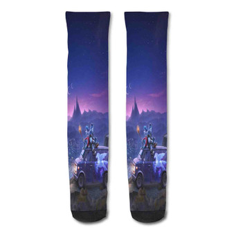 Pastele Disney Pixar Onward Custom Personalized Sublimation Printed Socks Polyester Acrylic Nylon Spandex