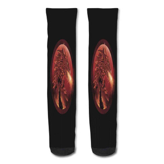 Pastele Dragons Game Of Thrones Wallpaper Custom Personalized Sublimation Printed Socks Polyester Acrylic Nylon Spandex