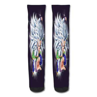 Pastele Goku Super Saiyan 5 Dragon Ball Z Custom Personalized Sublimation Printed Socks Polyester Acrylic Nylon Spandex