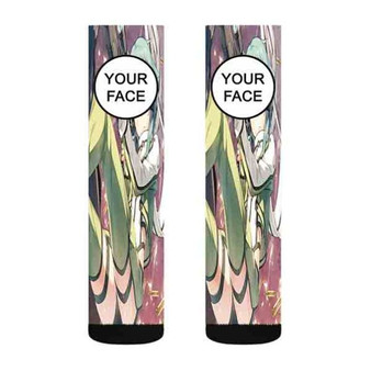 Pastele Sinon Sword Art Online Custom Personalized Sublimation Printed Socks Polyester Acrylic Nylon Spandex